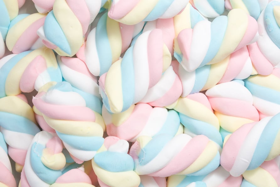 Pastel Colored Marshmallows